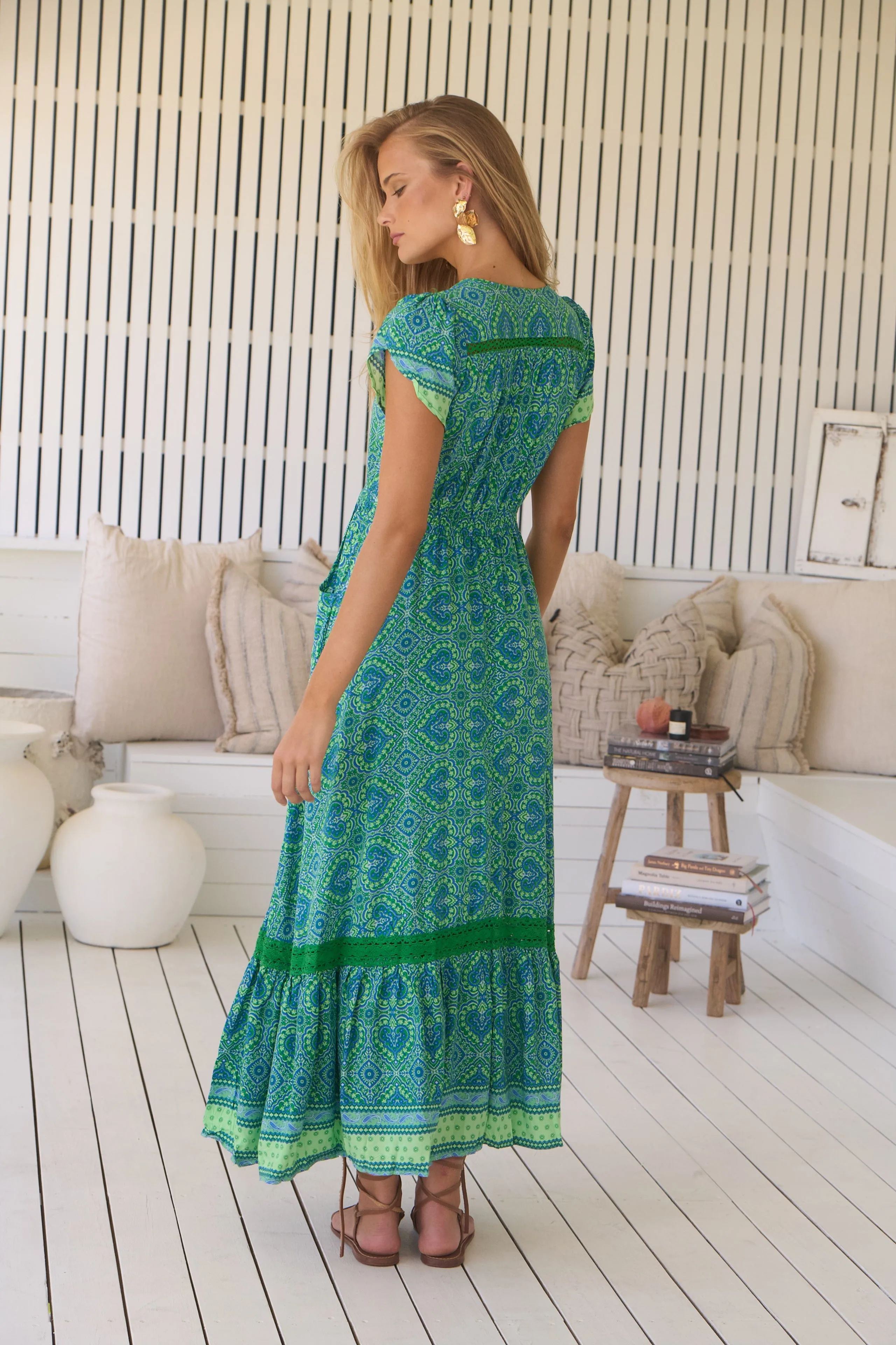 Carmen Maxi Dress - Tranquillity