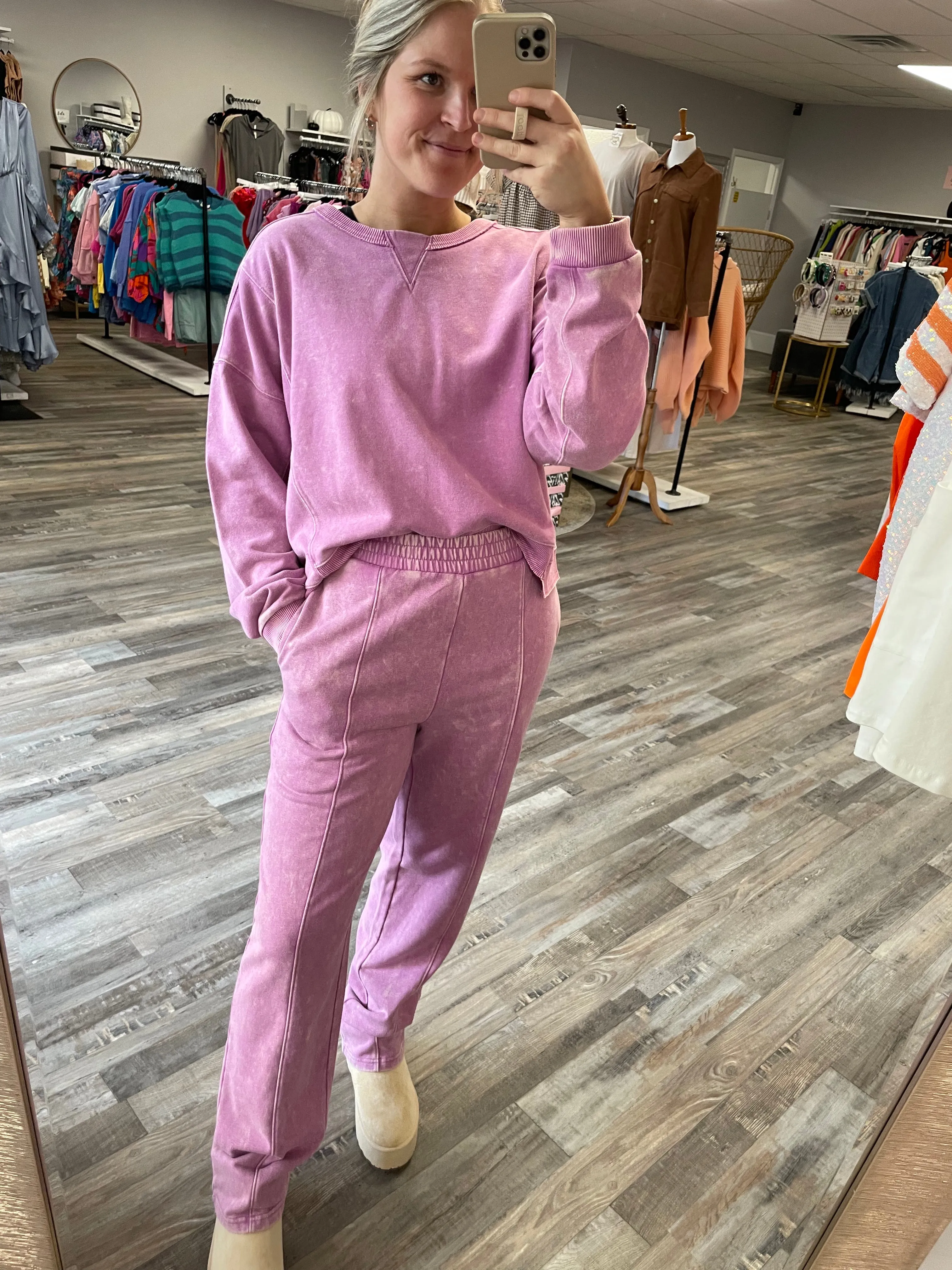 Comfy Knit Set - Lilac