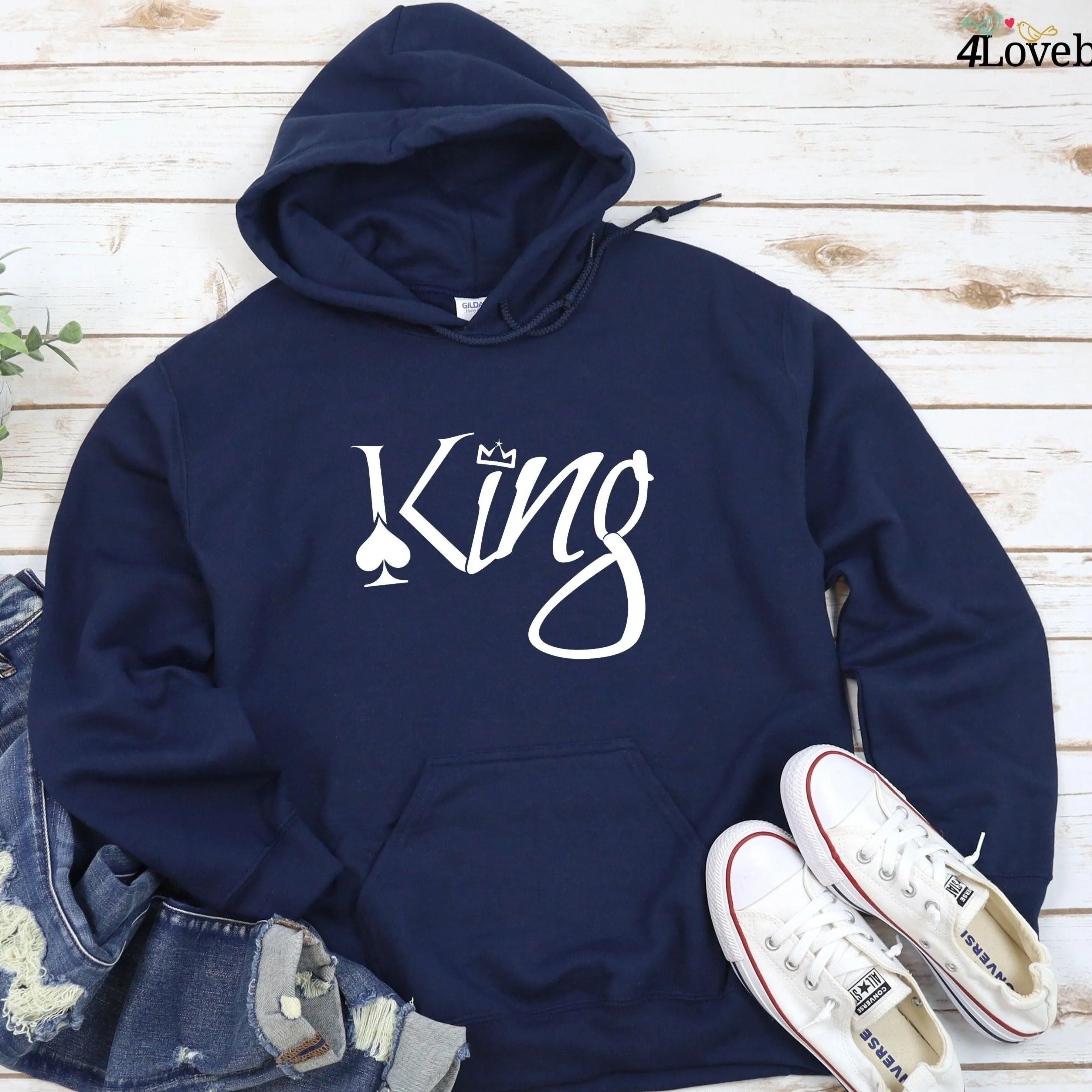 Couple Matching Set: King & Queen - Unique Relationships Gifts for Her & Him