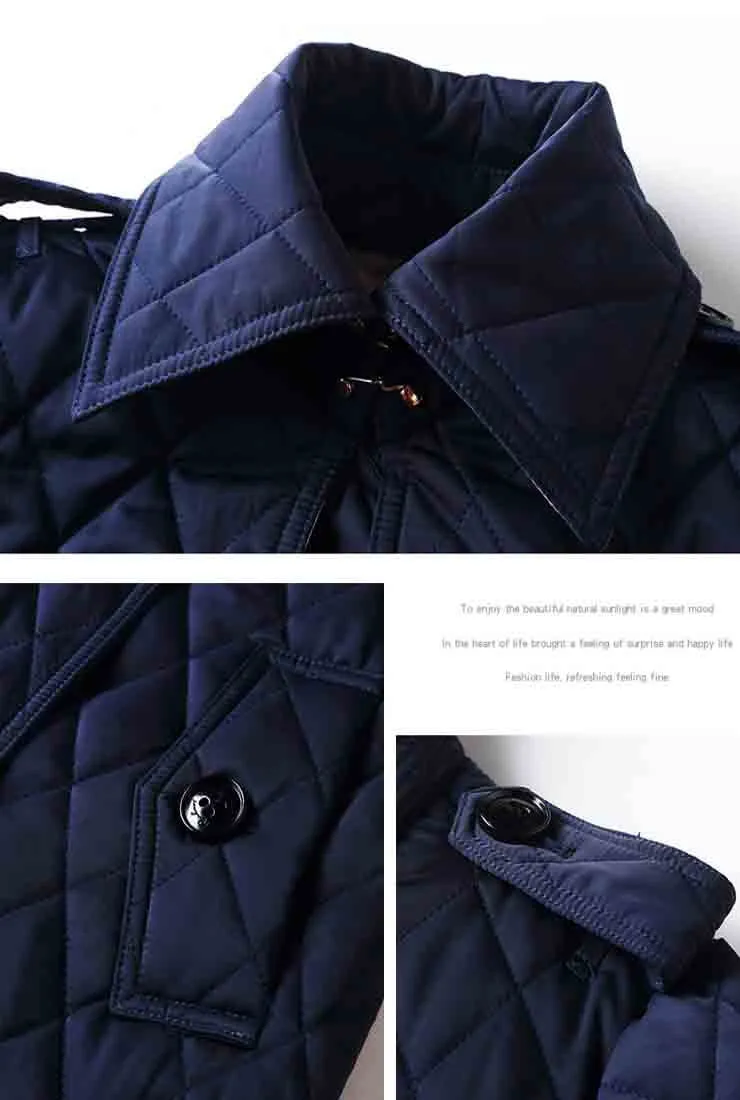 Double-breasted Quilted Puffer Long Coat