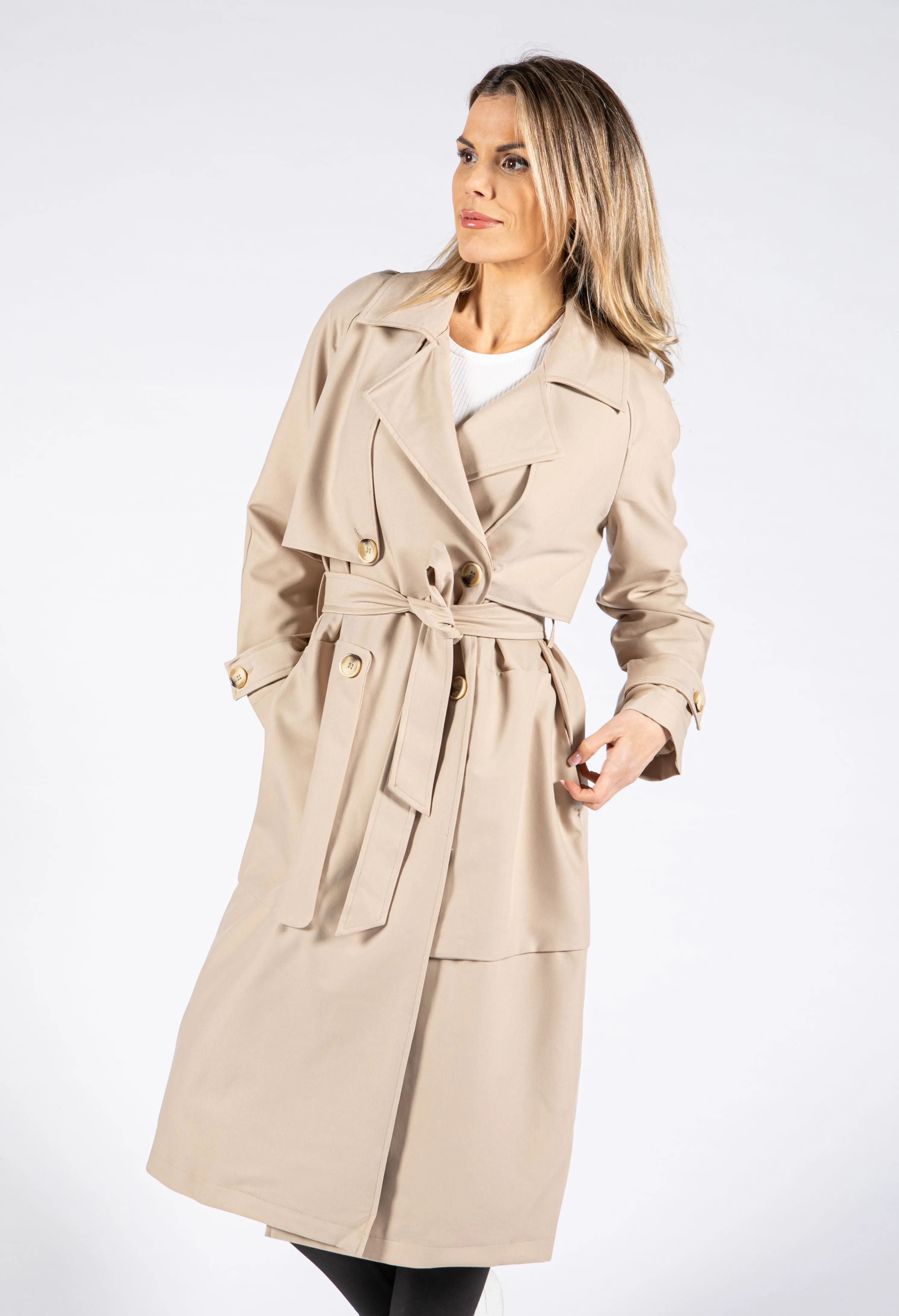 Double Breasted Trench Coat-1