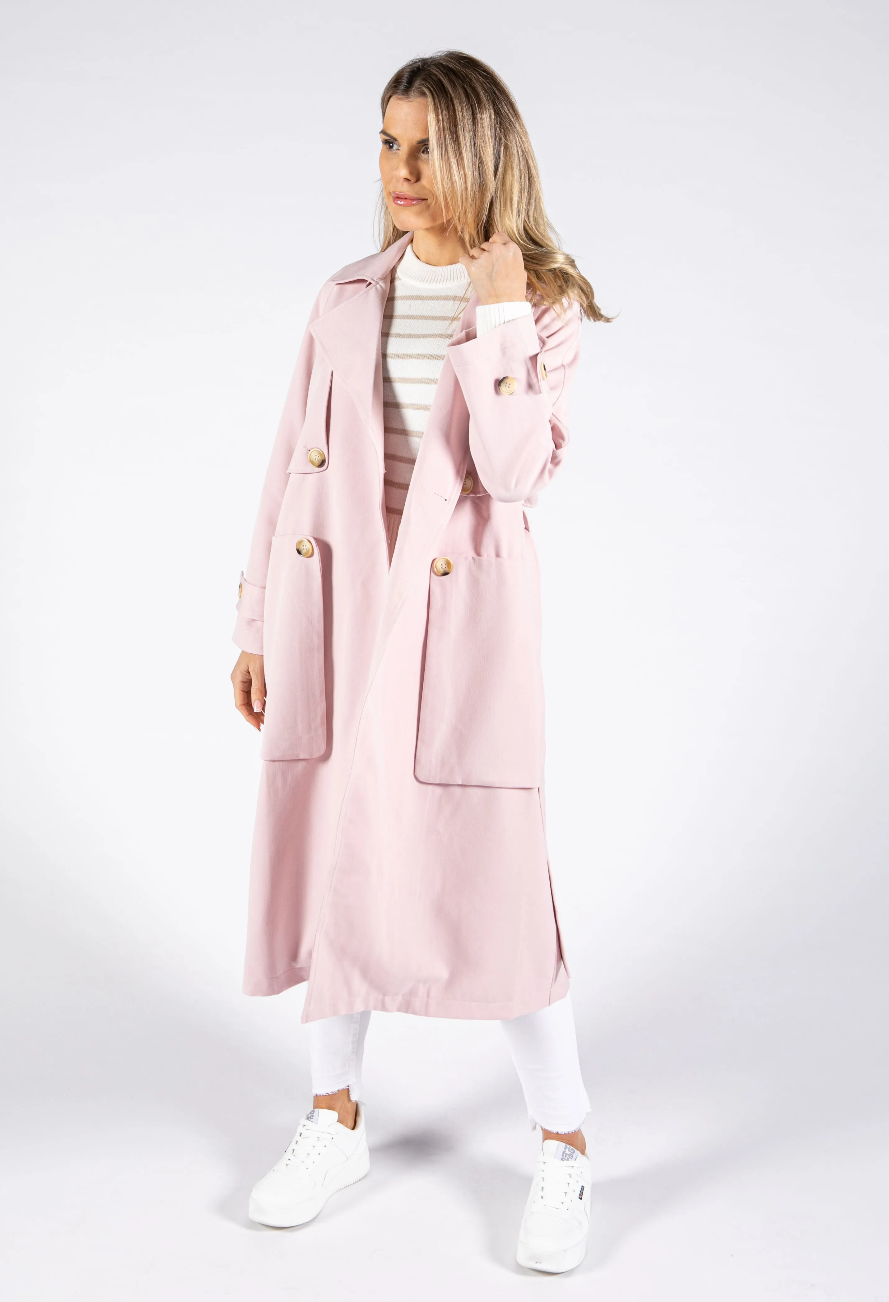 Double Breasted Trench Coat-1