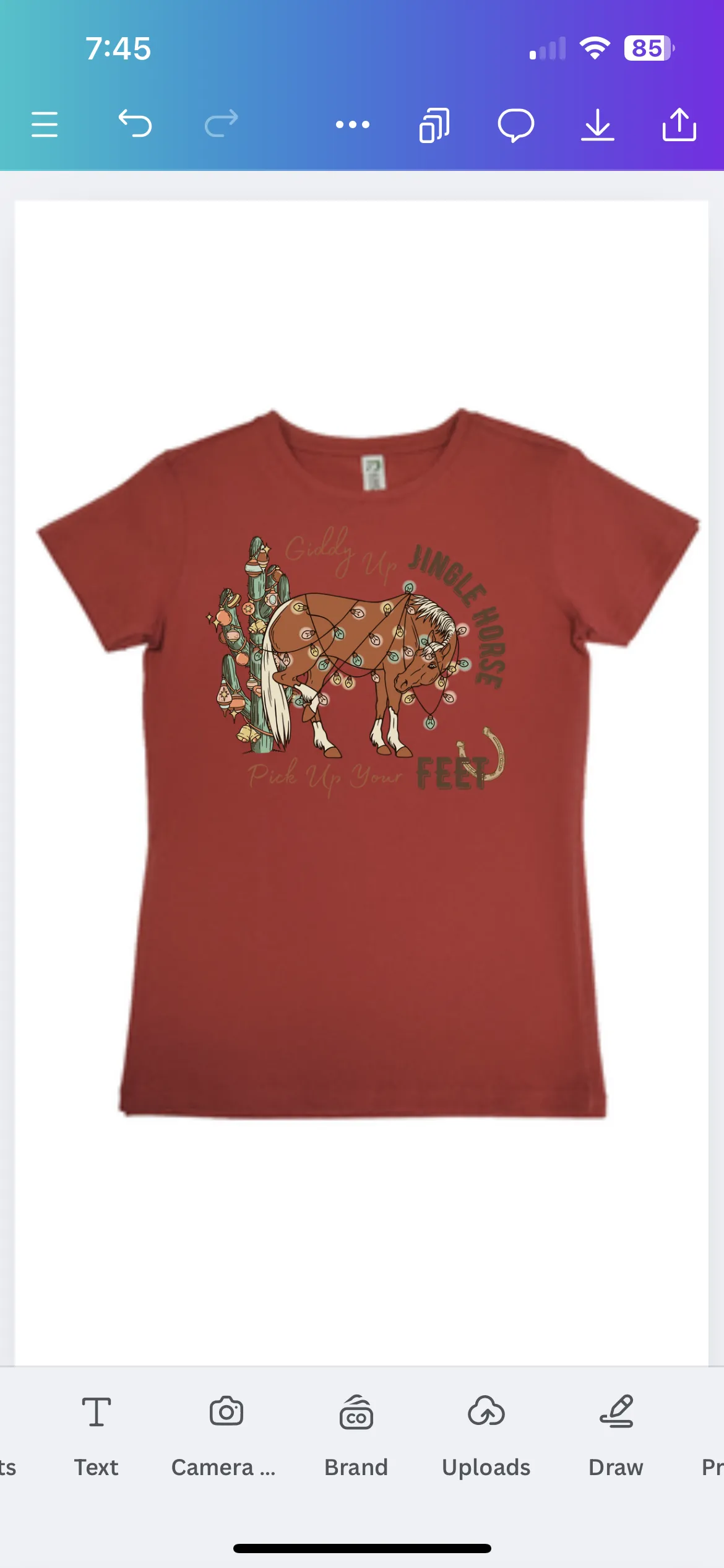 Giddy Up Jingle Horse Tee