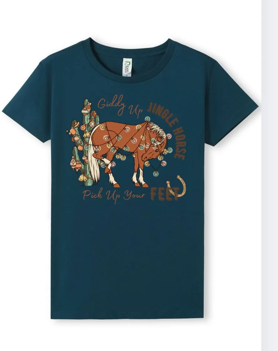 Giddy Up Jingle Horse Tee