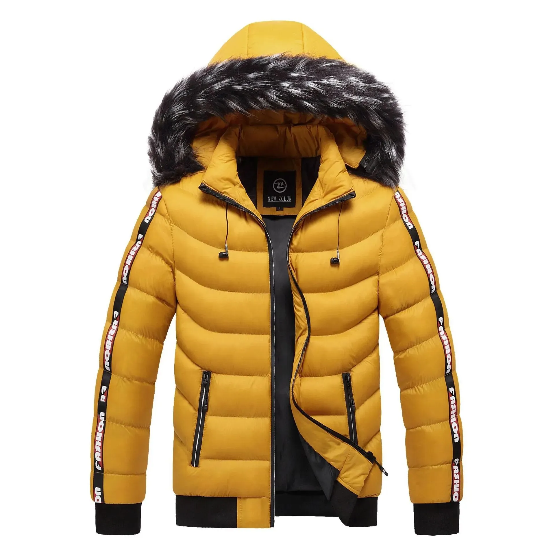 Men Hooded Winter Jackets Warm Parkas Down Jackets New Fashion Male Winter Coats with Headphones Outdoor men's  Jacket