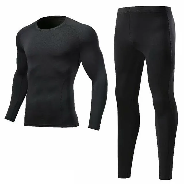 Men's Sportswear Compression Suits Training Clothing Set Training Jogging Sports Running Workout Gym Tights Dry Fit Plus Size