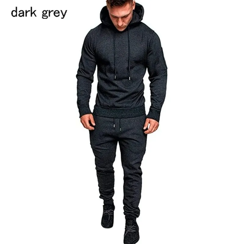 Men's Tracksuits Sports Wear Camo Jogging Suits Hooded Tracksuit