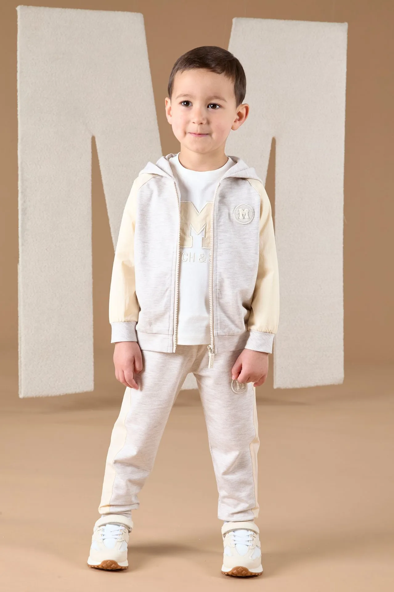 Mitch & Son - Melange zipper tracksuit