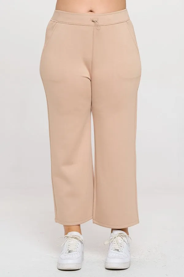 Plus Size High Rise Straight Leg Pants