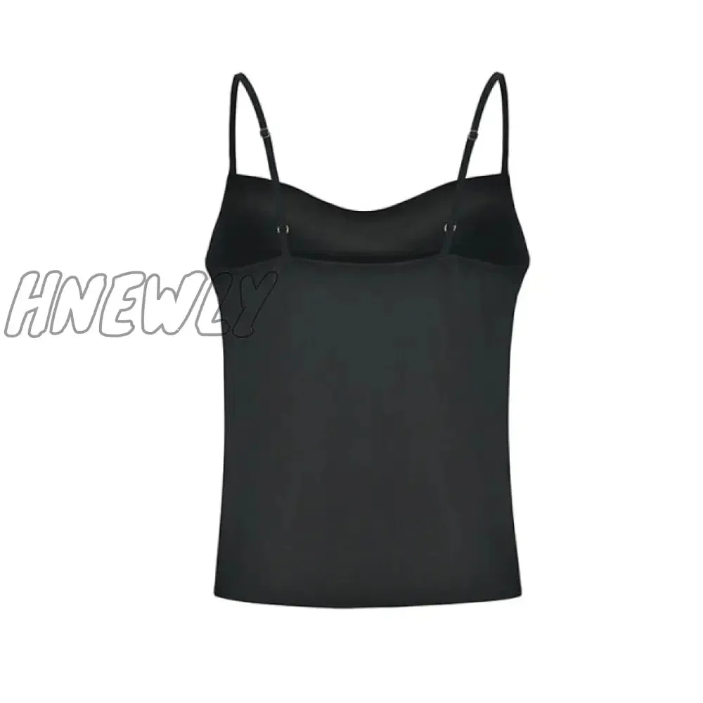 Satin Women Thin Wild Solid Camis Vest Women Tank Tops Female Summer Sexy Strap Basic Tops Slim Sleeveless Camisole