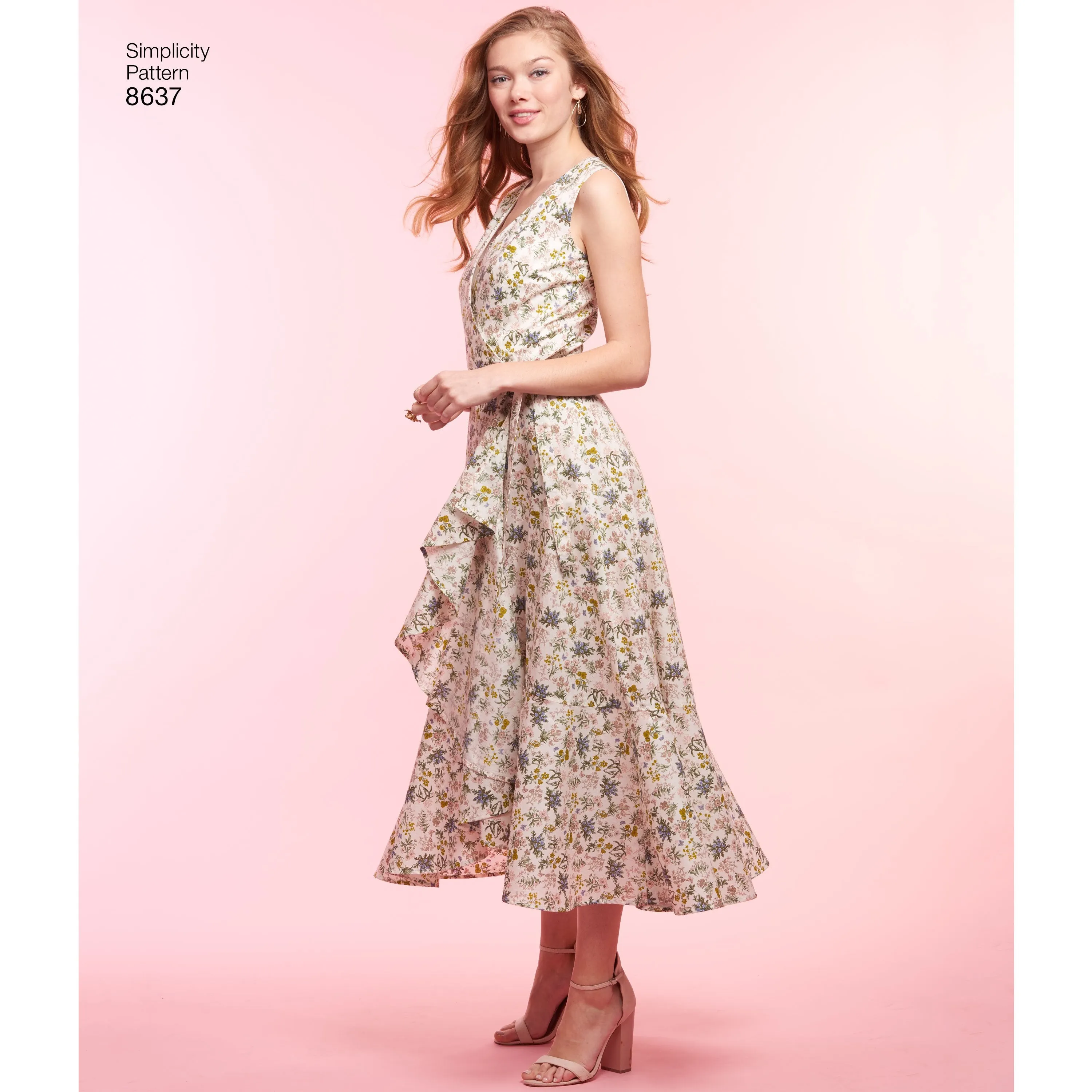 Simplicity Pattern 8637 wrap dresses.