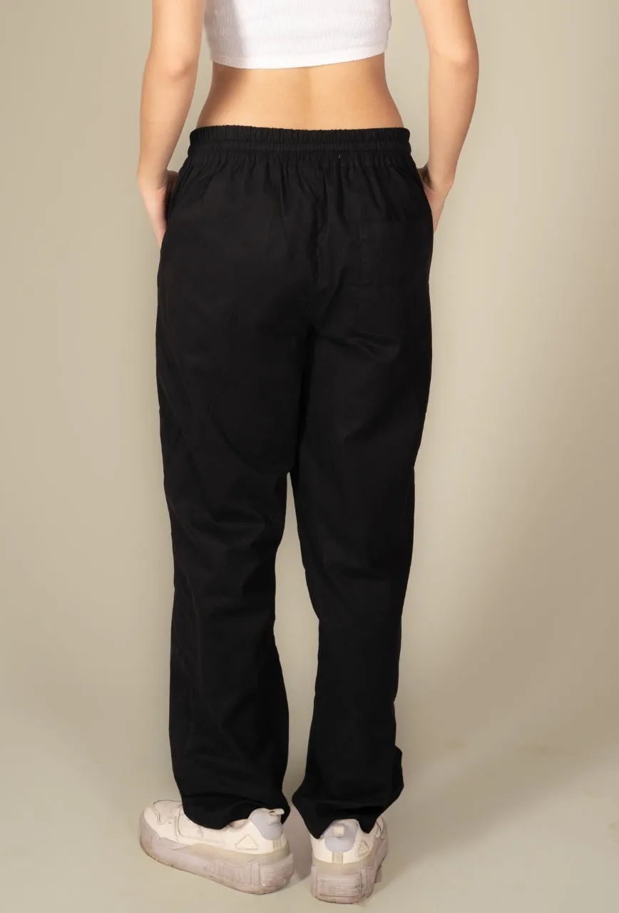 Space Black Baggy Pant - Unisex Comfy Pant