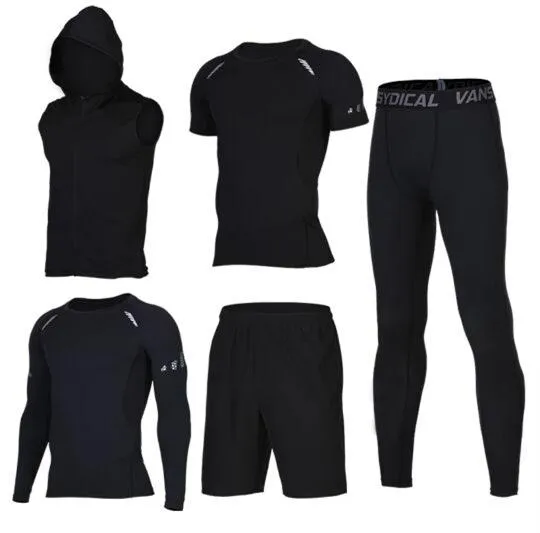 Sports Suits Men's Gym Clothes Fitness Running Sets Compression Tights Workout Sportswear Basketball Jogging Suits