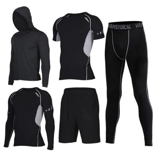 Sports Suits Men's Gym Clothes Fitness Running Sets Compression Tights Workout Sportswear Basketball Jogging Suits