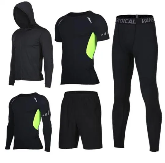 Sports Suits Men's Gym Clothes Fitness Running Sets Compression Tights Workout Sportswear Basketball Jogging Suits