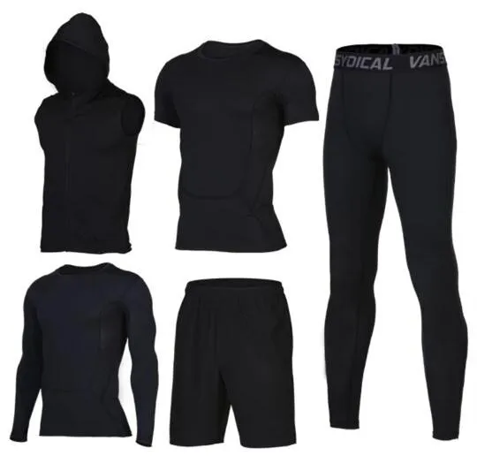 Sports Suits Men's Gym Clothes Fitness Running Sets Compression Tights Workout Sportswear Basketball Jogging Suits