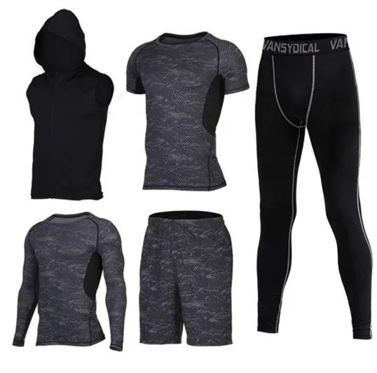 Sports Suits Men's Gym Clothes Fitness Running Sets Compression Tights Workout Sportswear Basketball Jogging Suits