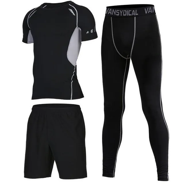 Sports Suits Men's Gym Clothes Fitness Running Sets Compression Tights Workout Sportswear Basketball Jogging Suits