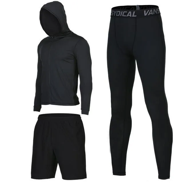 Sports Suits Men's Gym Clothes Fitness Running Sets Compression Tights Workout Sportswear Basketball Jogging Suits