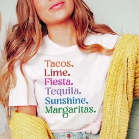 Tacos, Lime, Fiesta Tee