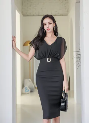 TastyHottie - Attractive Sleeve Slim Fit Dress