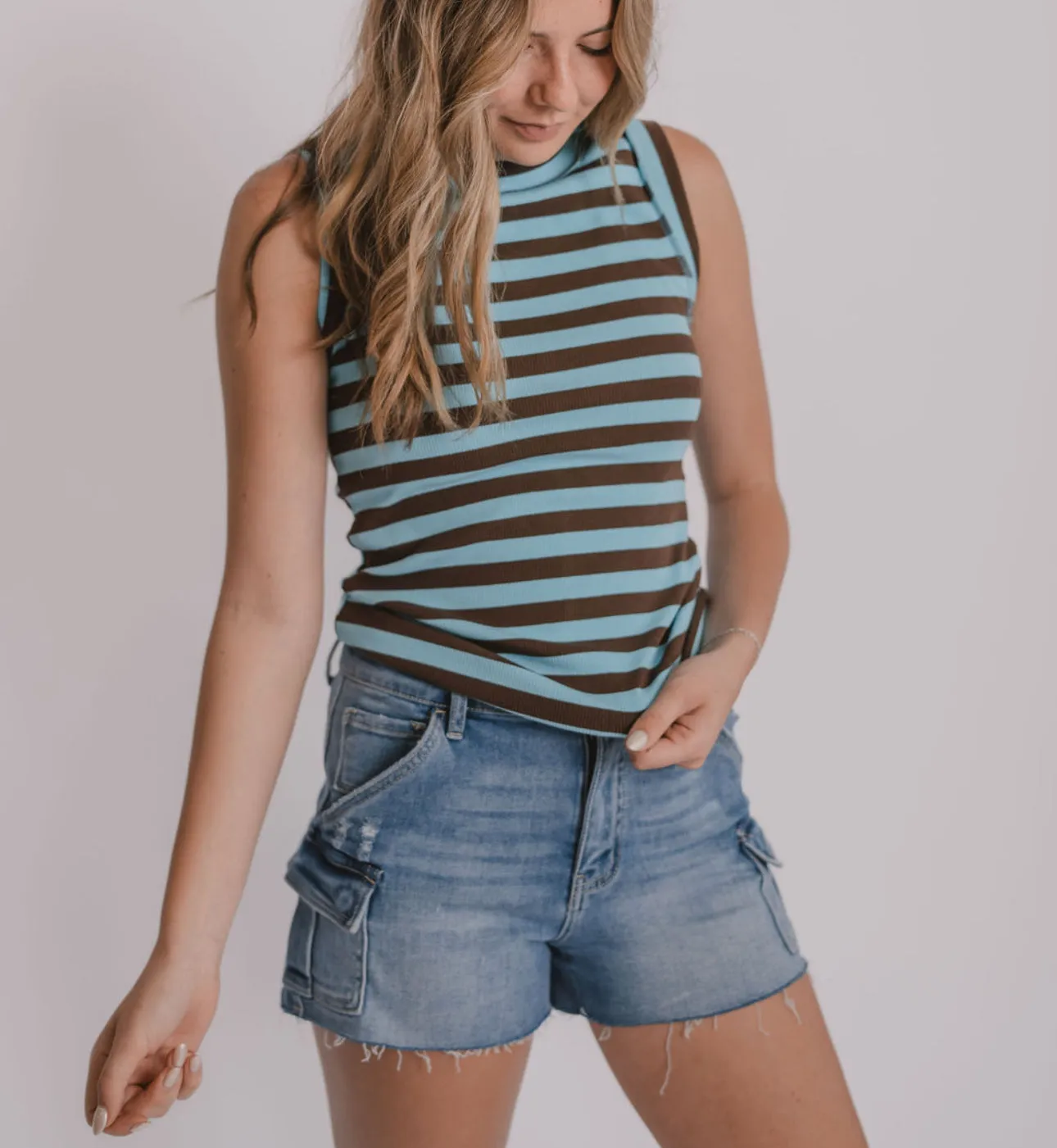 The Sandra Striped Tank Top