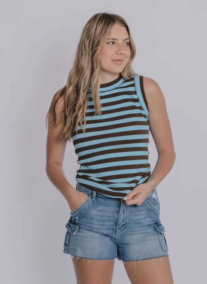 The Sandra Striped Tank Top