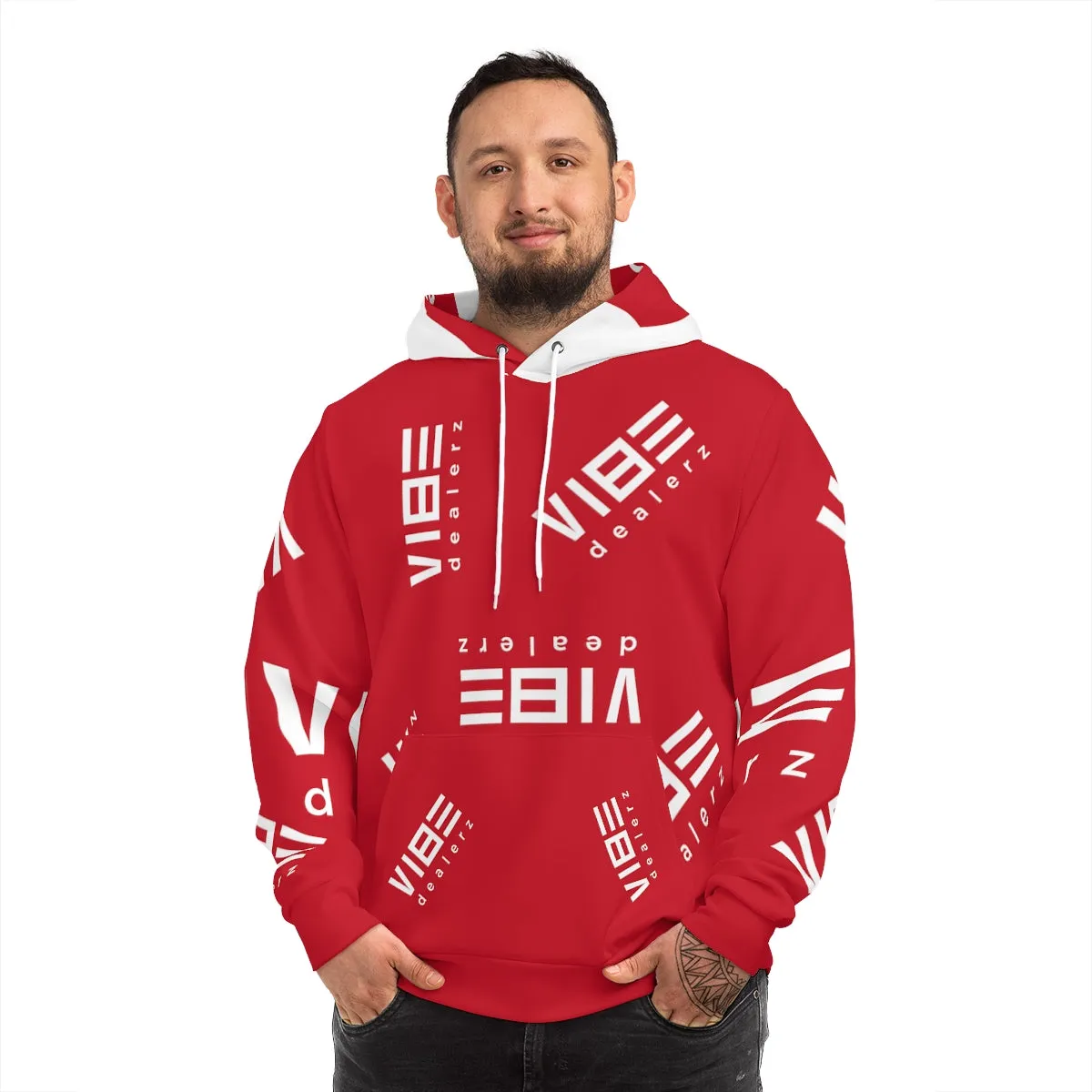 Vibez D premium Red hoodie