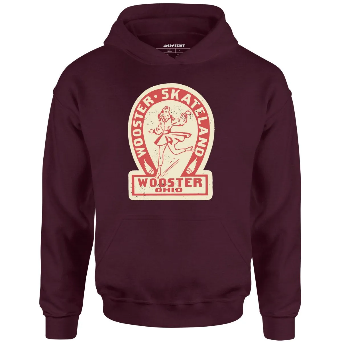 Wooster Skateland - Wooster, OH - Vintage Roller Rink - Unisex Hoodie